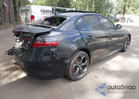 2019 Alfa Romeo Giulia Ti Sport Awd from USA, damaged, VIN ZARFANBNXK7609741